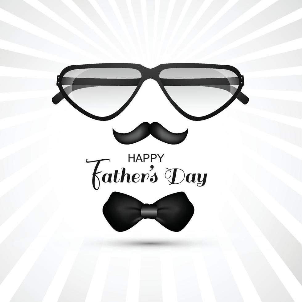 Happy father's day wishes card celebration background vector