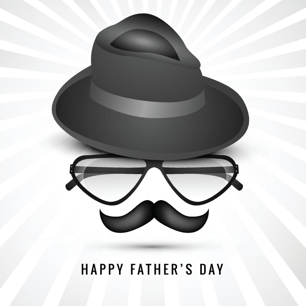 Elegant happy fathers day card background vector