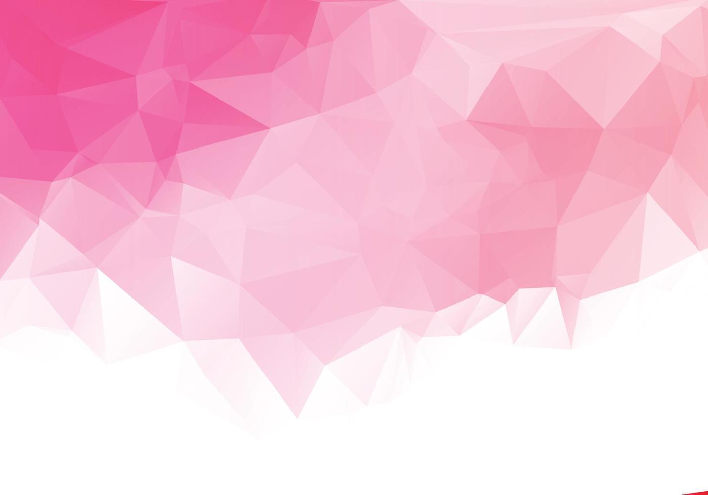 fondo geométrico abstracto polivinílico bajo rosa claro vector