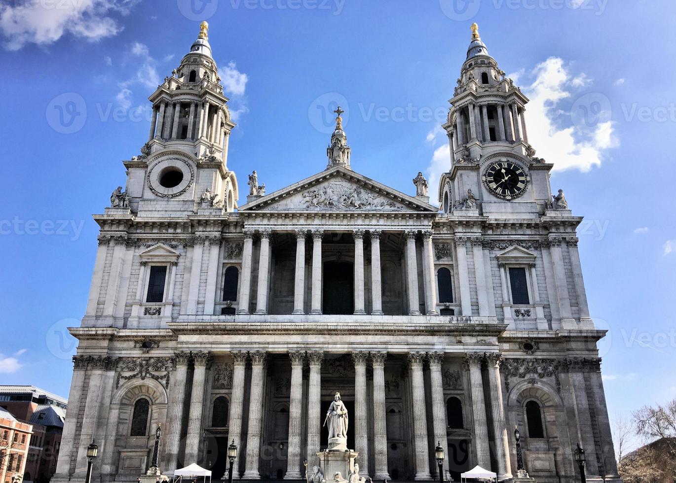 A view of St Pauls Cathedral in London photo