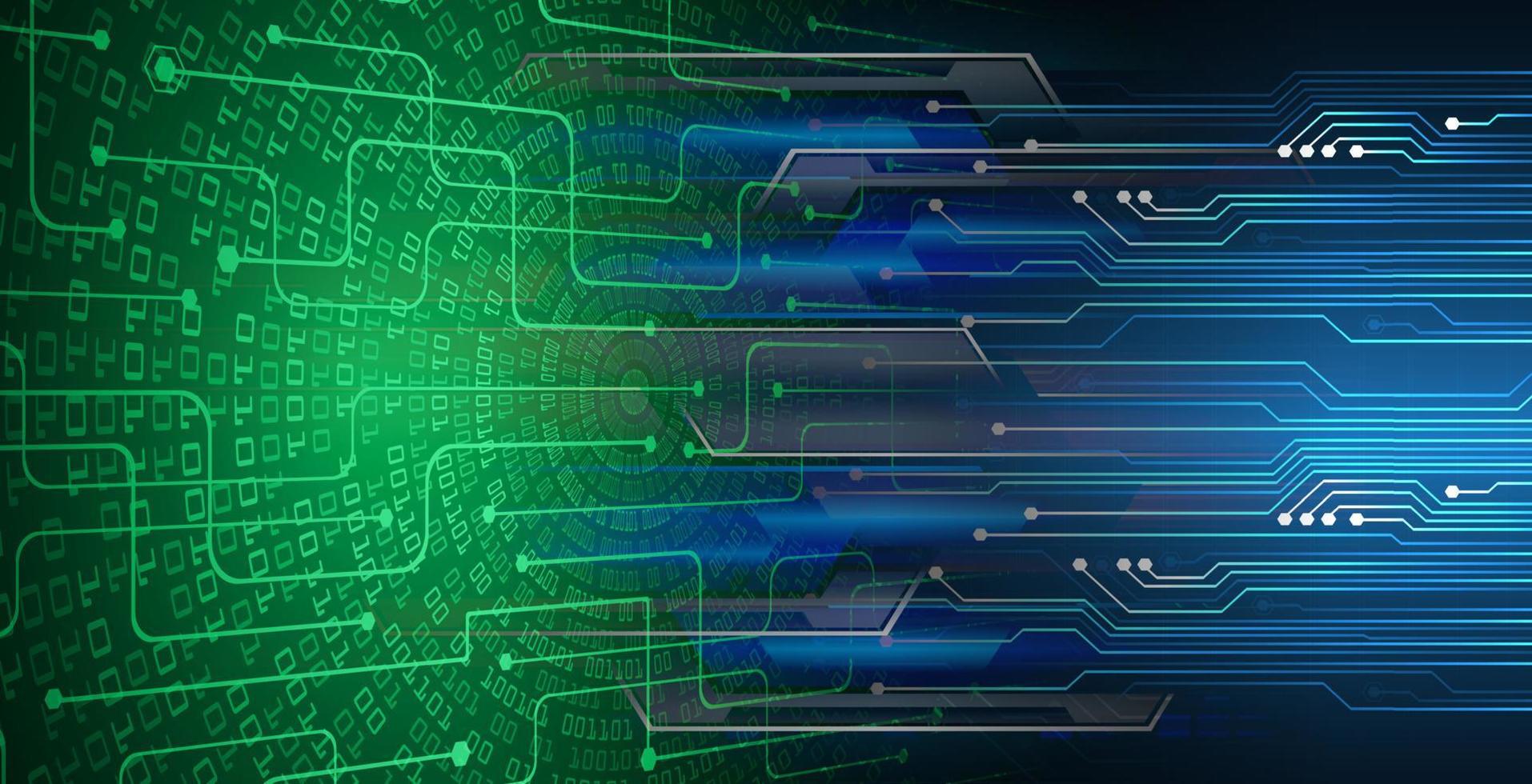 Fondo de concepto de tecnología futura de circuito cibernético vector