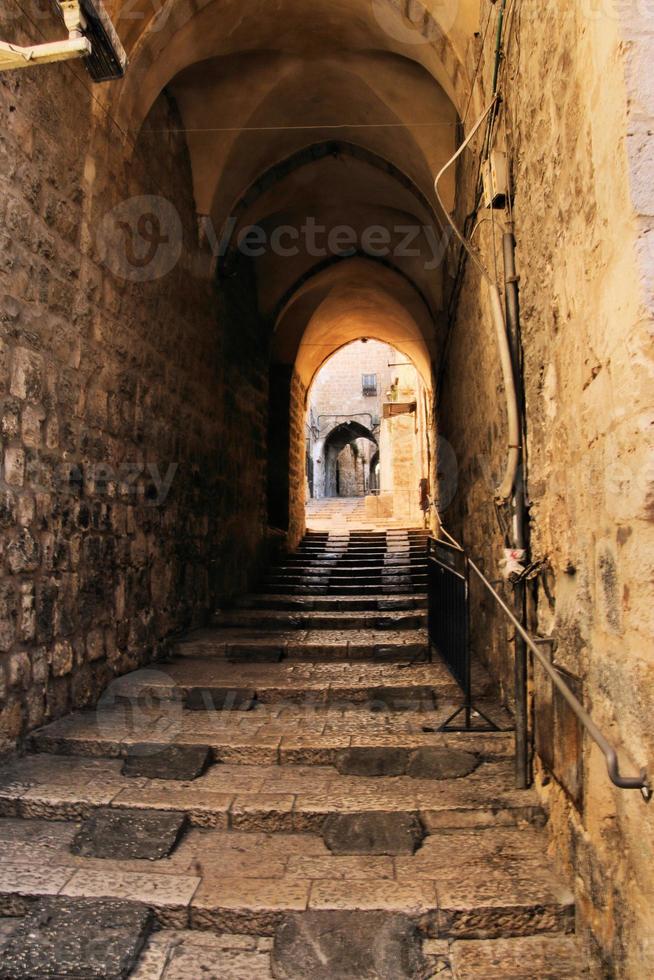 una vista de jerusalén en israel foto