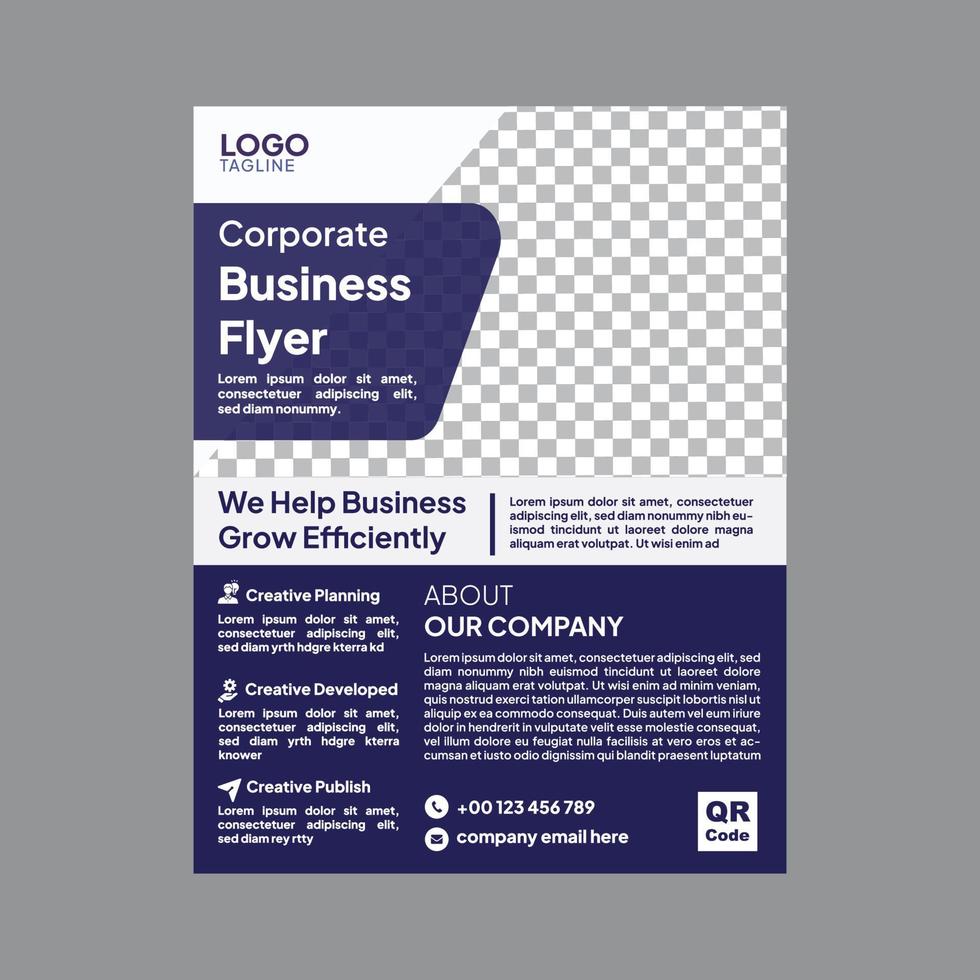 Corporate business flyer template vector