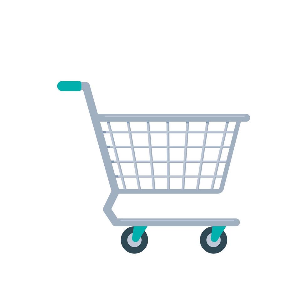 Shopping bags on the shopping cart online shopping ideas vector