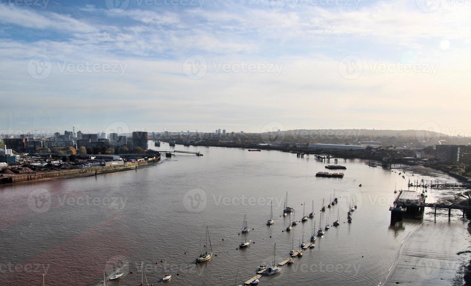 An aerial view of London photo
