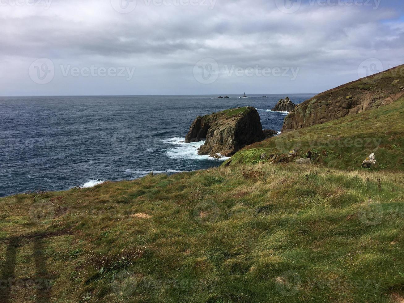 A view of the Cornwall Coast at Lands End photo