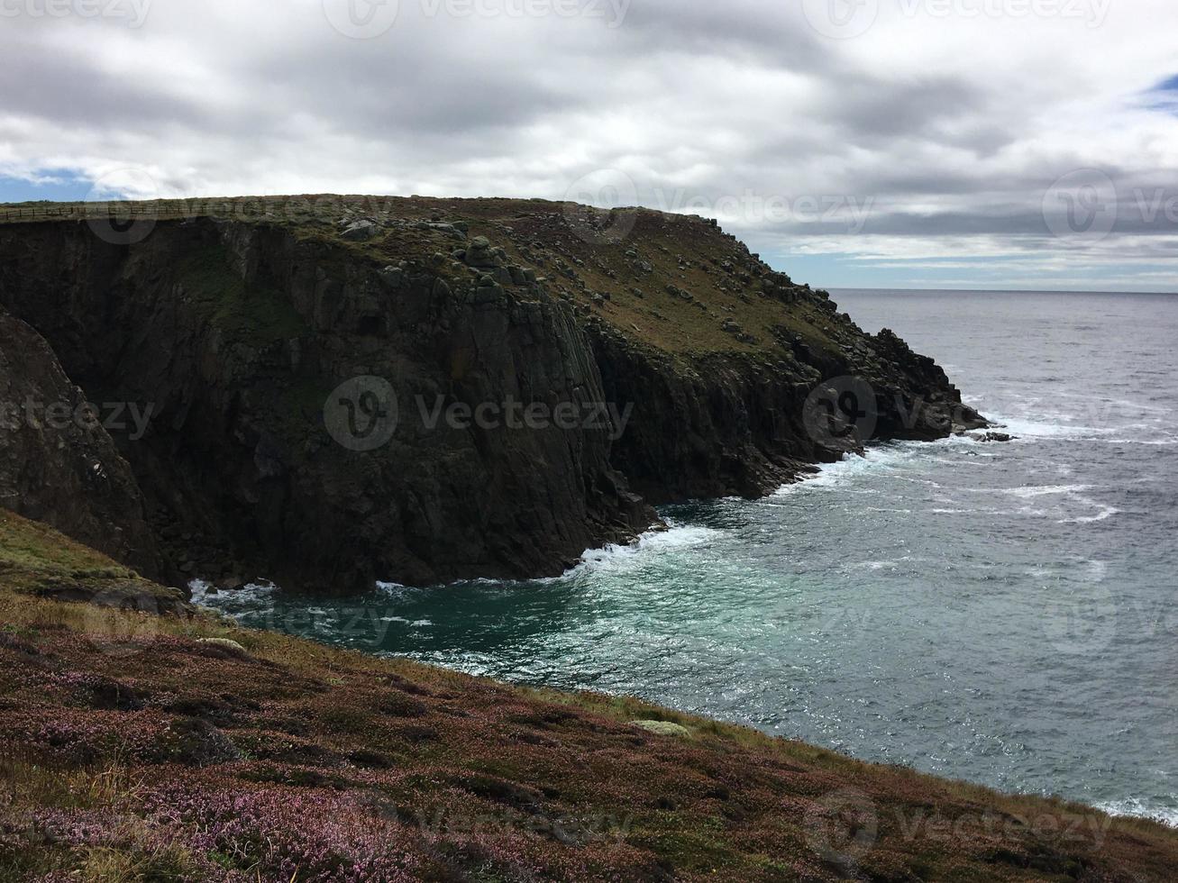 A view of the Cornwall Coast at Lands End photo