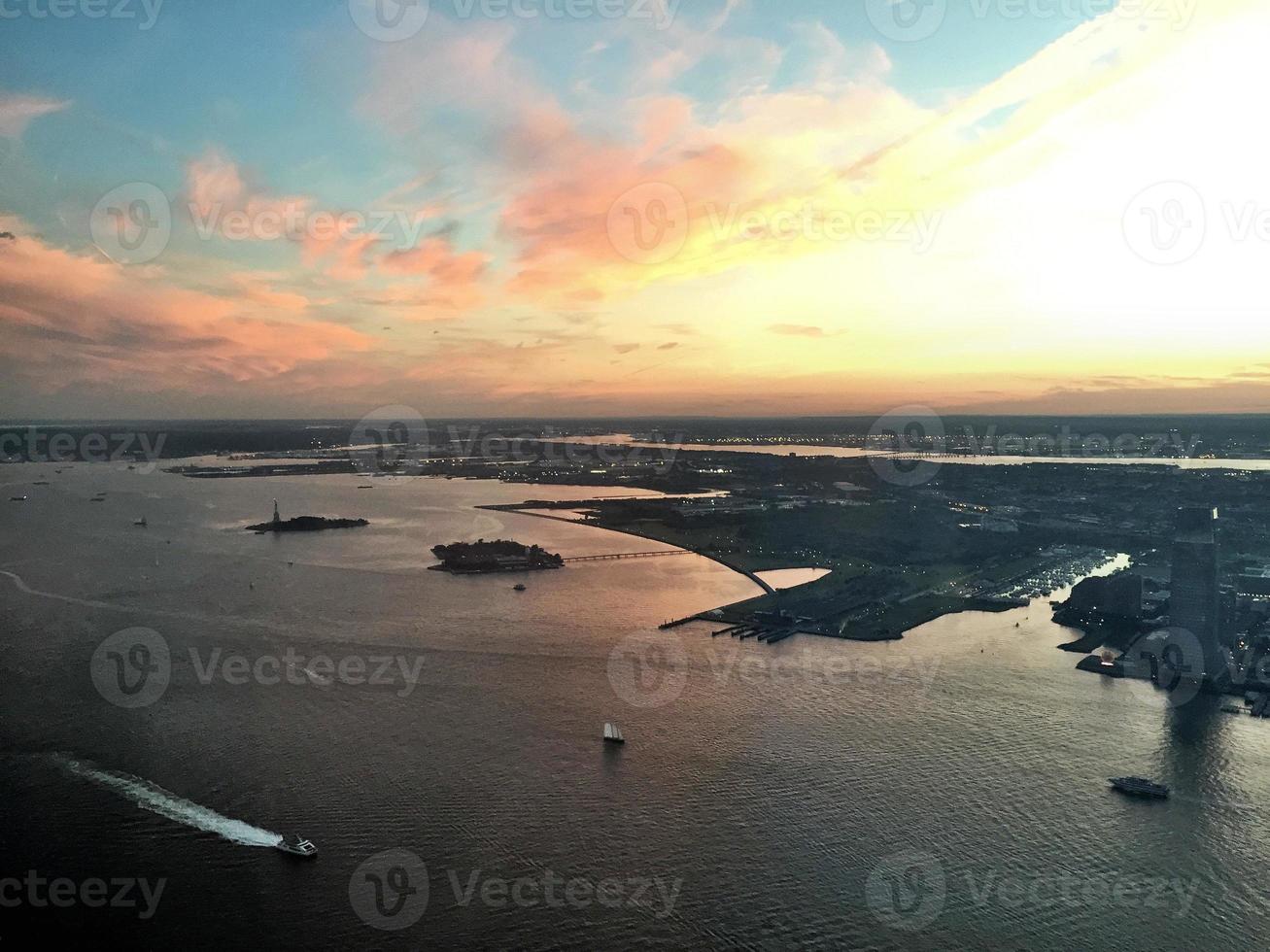 una vista aérea de nueva york en los estados unidos foto