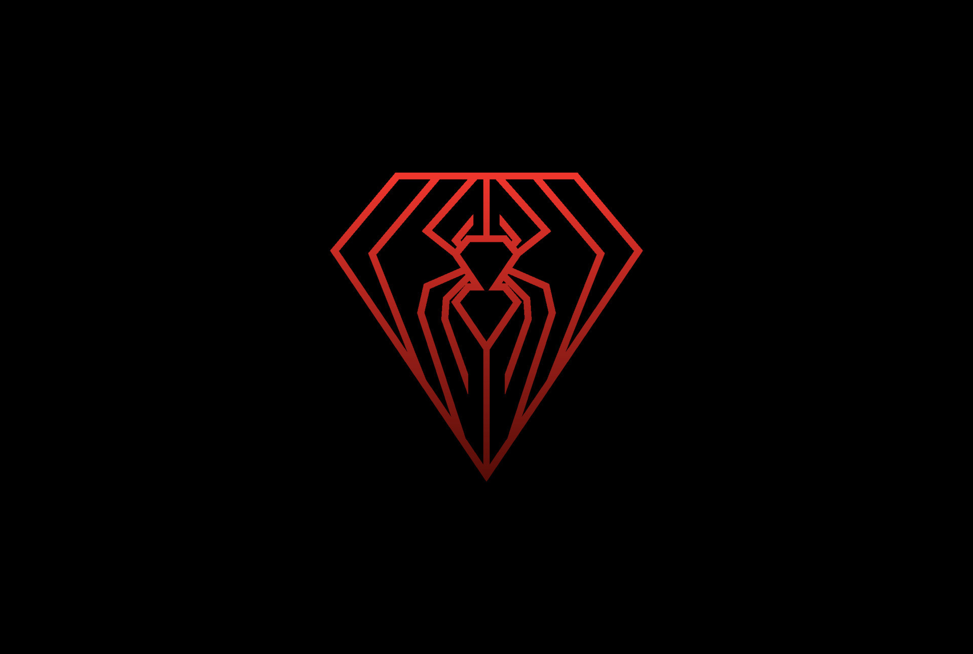 Geometric Diamond Red Widow Spider for Sport Team Club Logo Design Vector  7968270 Vector Art at Vecteezy