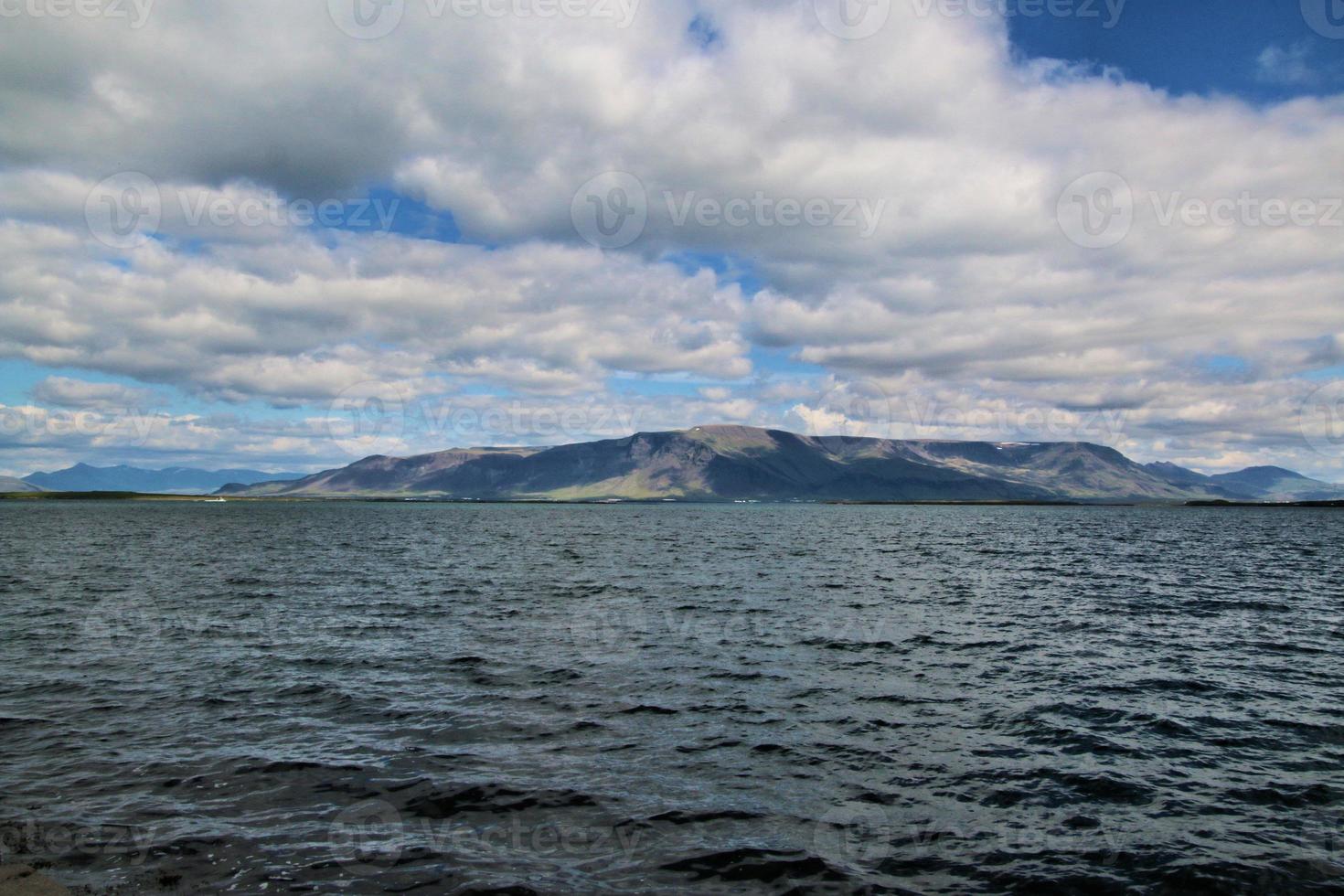 A view of Reykjavik in Iceland photo