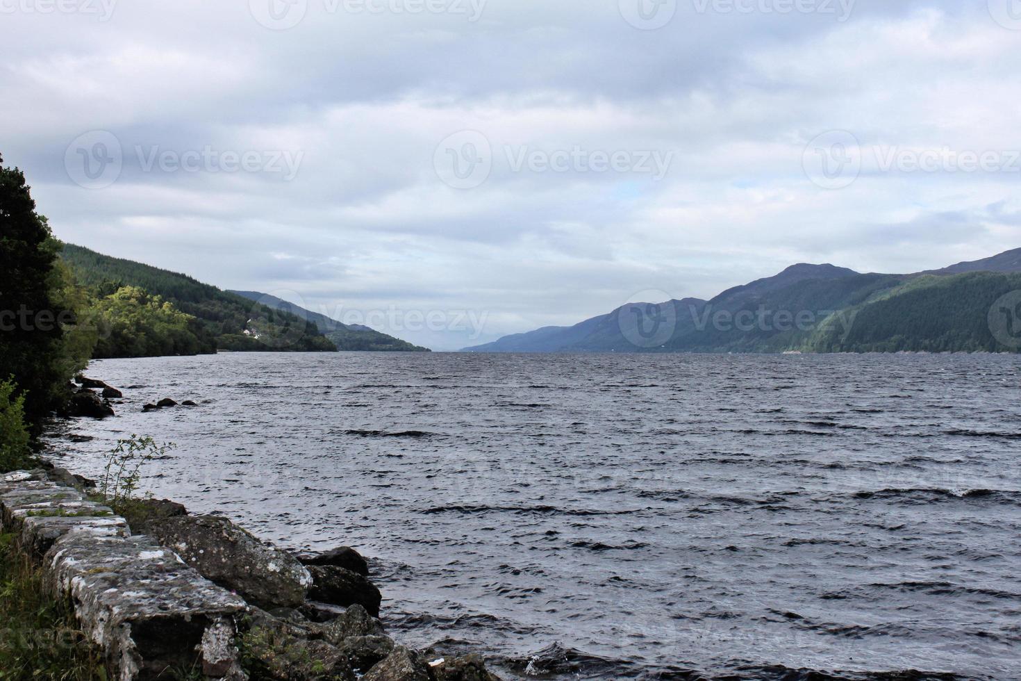 A view of Loch Ness in Scotland photo