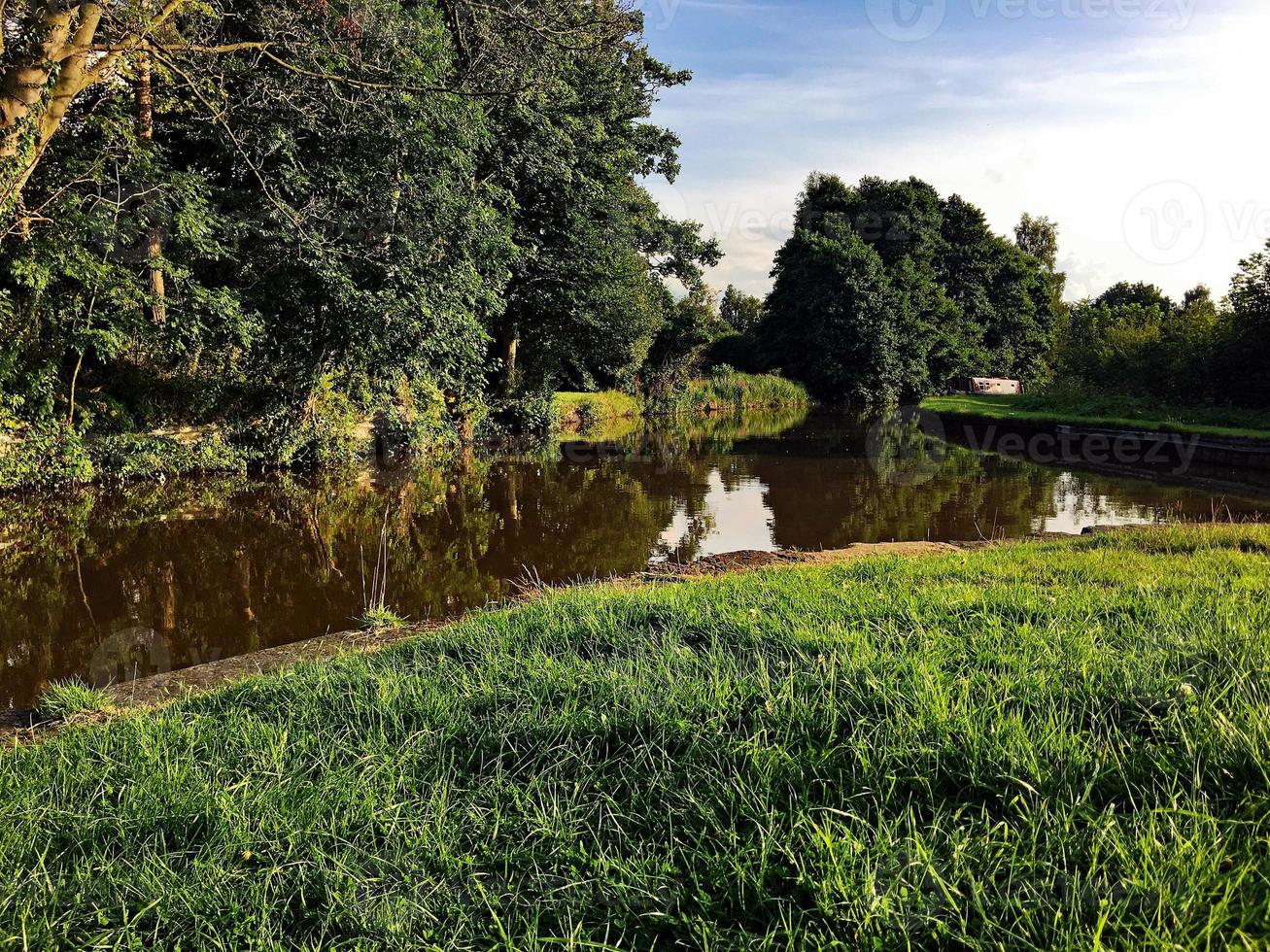 A view of the Canal near Whitchurch in Shropshire photo