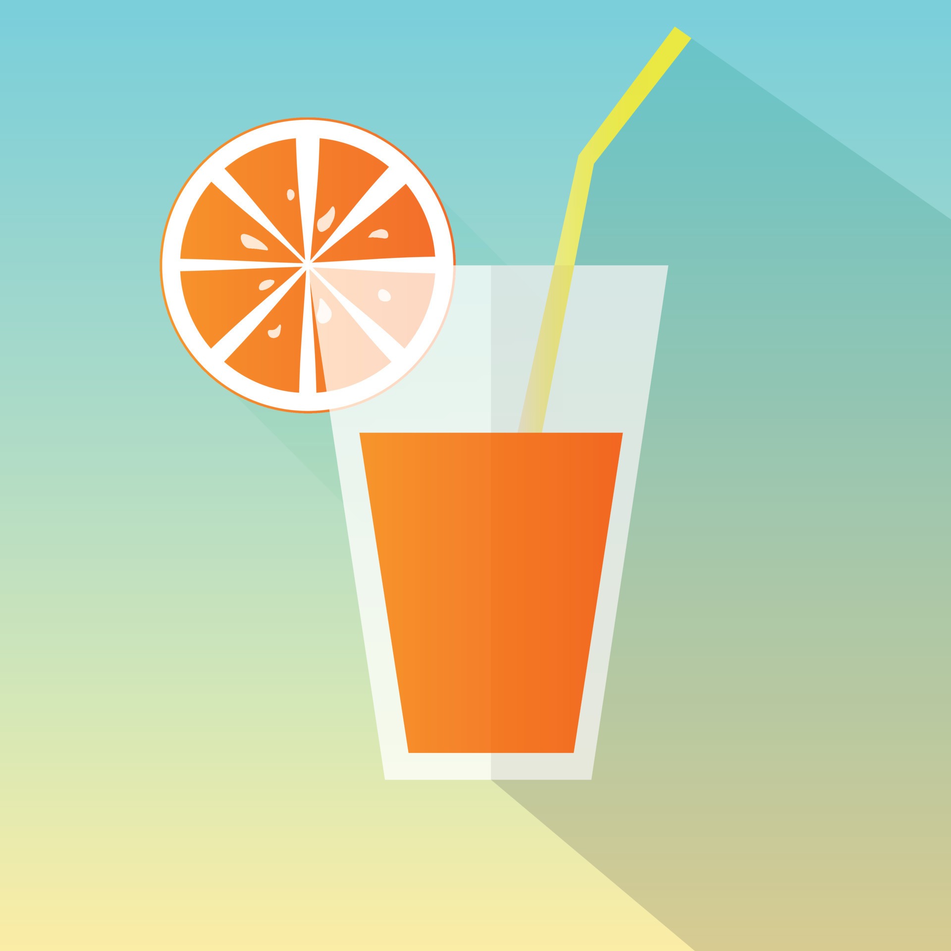 Orange juice glass. Flat icon with long shadow. Vector illustration 7968717 Vector Art at Vecteezy Orange juice glass. Flat icon with long shadow. Vector illustration 7968717 Vector Art at Vecteezy