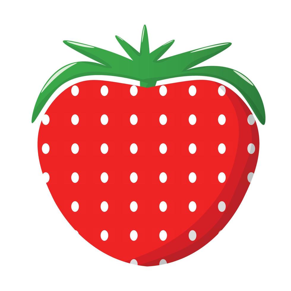 garden strawberry icon vector isolated on white background