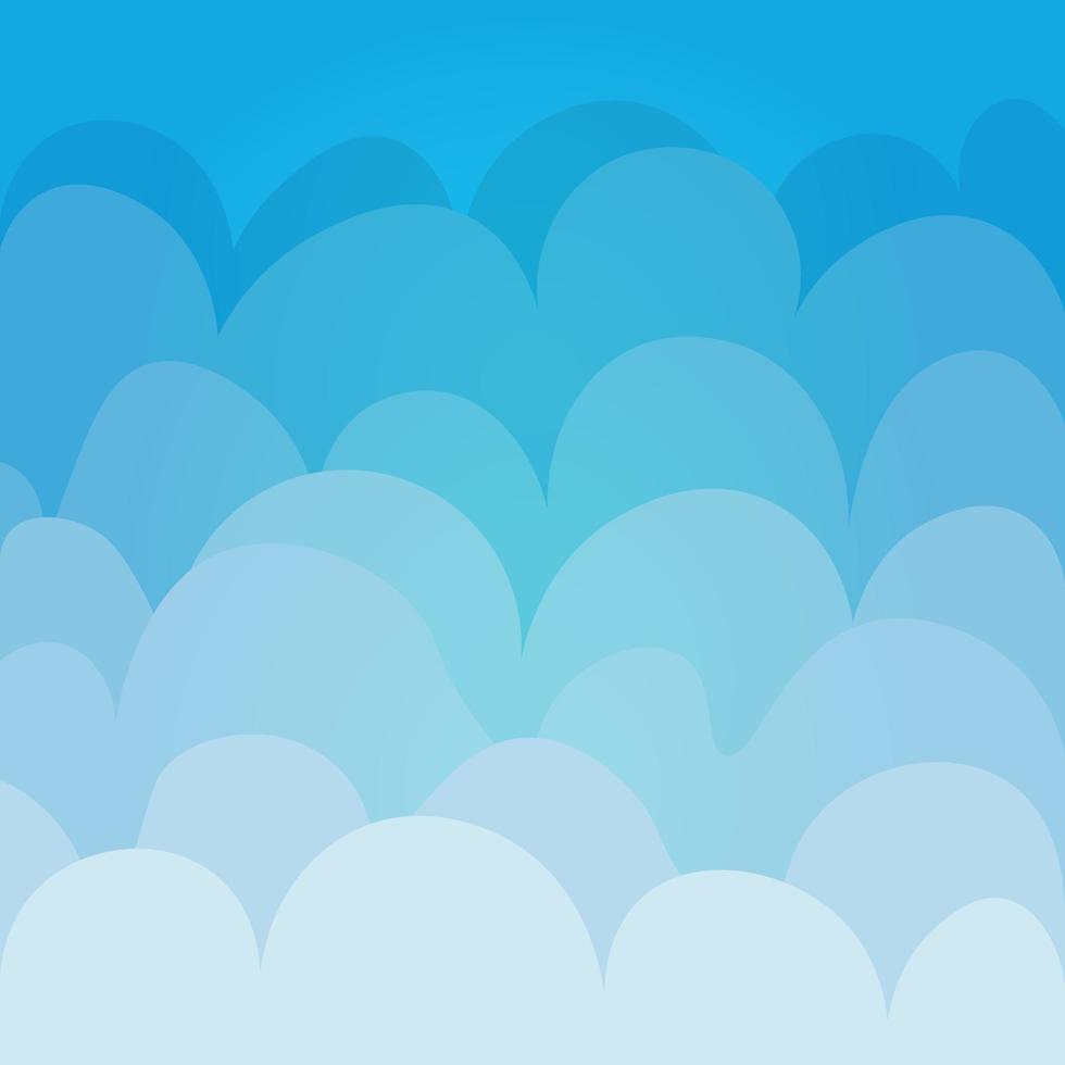 cielo y nubes, hermoso fondo. diseño elegante con un afiche plano de dibujos animados, volantes, postales, pancartas web. objeto aislado. ilustración vectorial vector