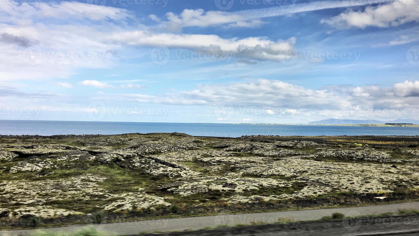 A view of Iceland near Reykjavik photo