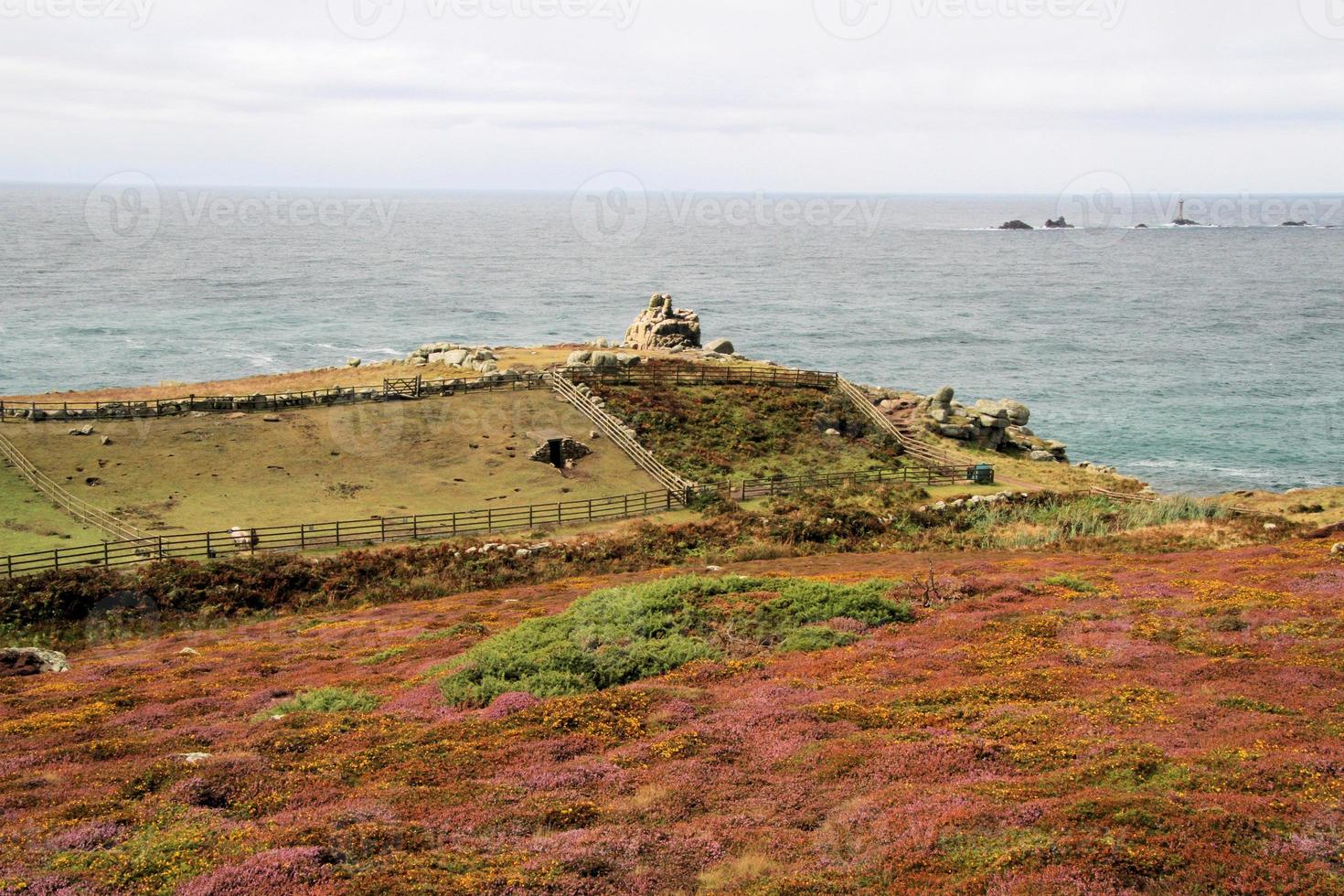 A view of the Cornwall Coast at Lands End photo