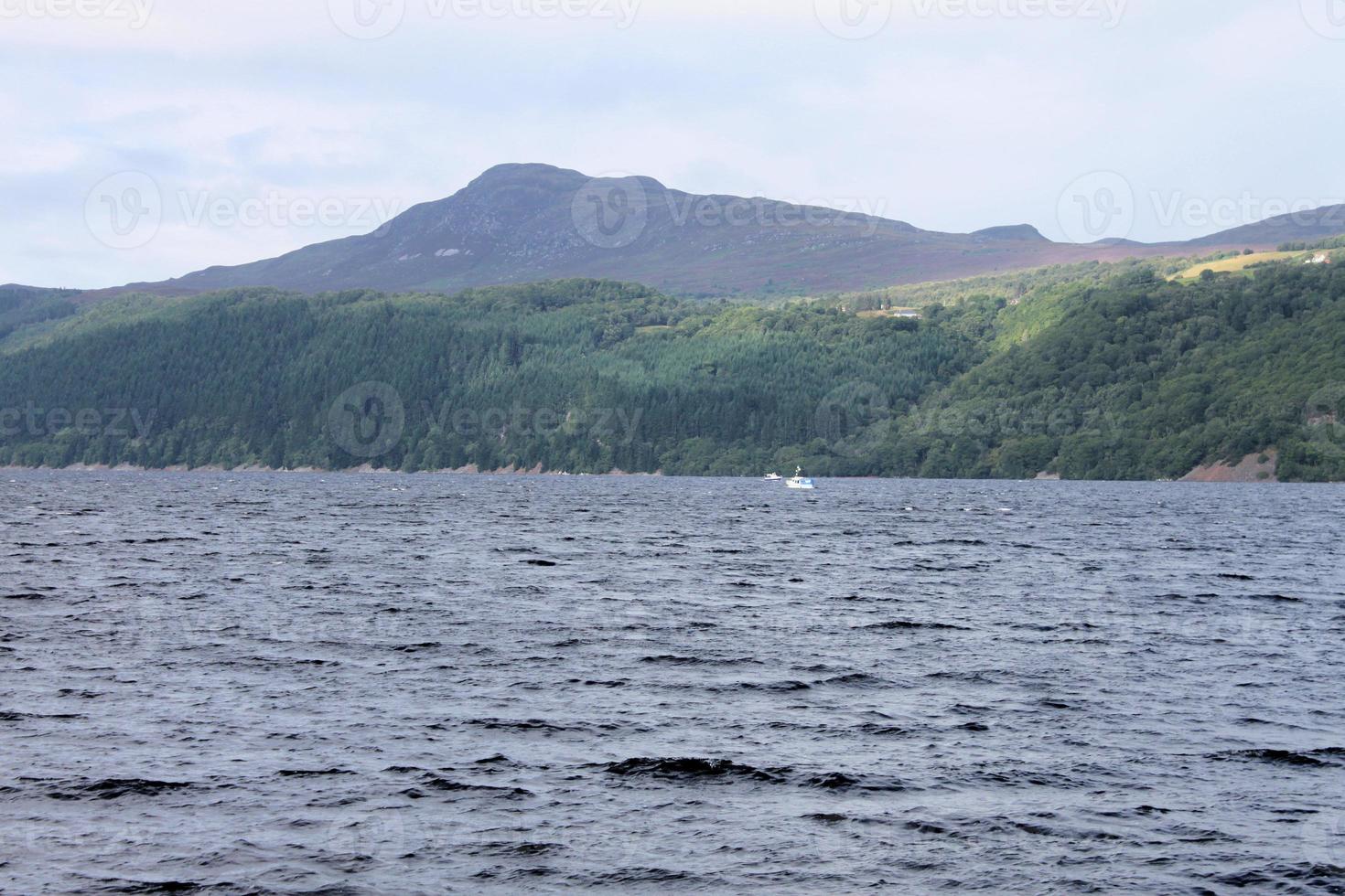 A view of Loch Ness in Scotland photo