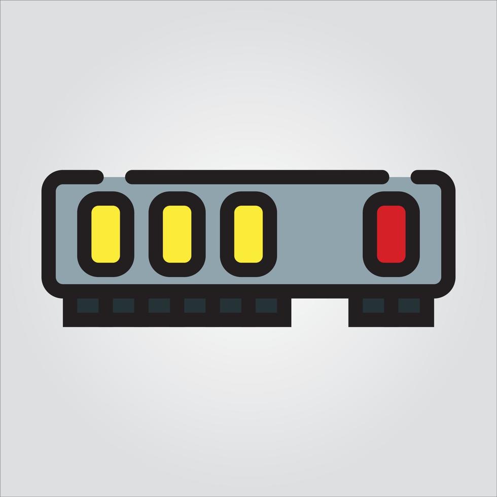 Isolated RAM Computer Component EPS 10 Premium Graphic vector