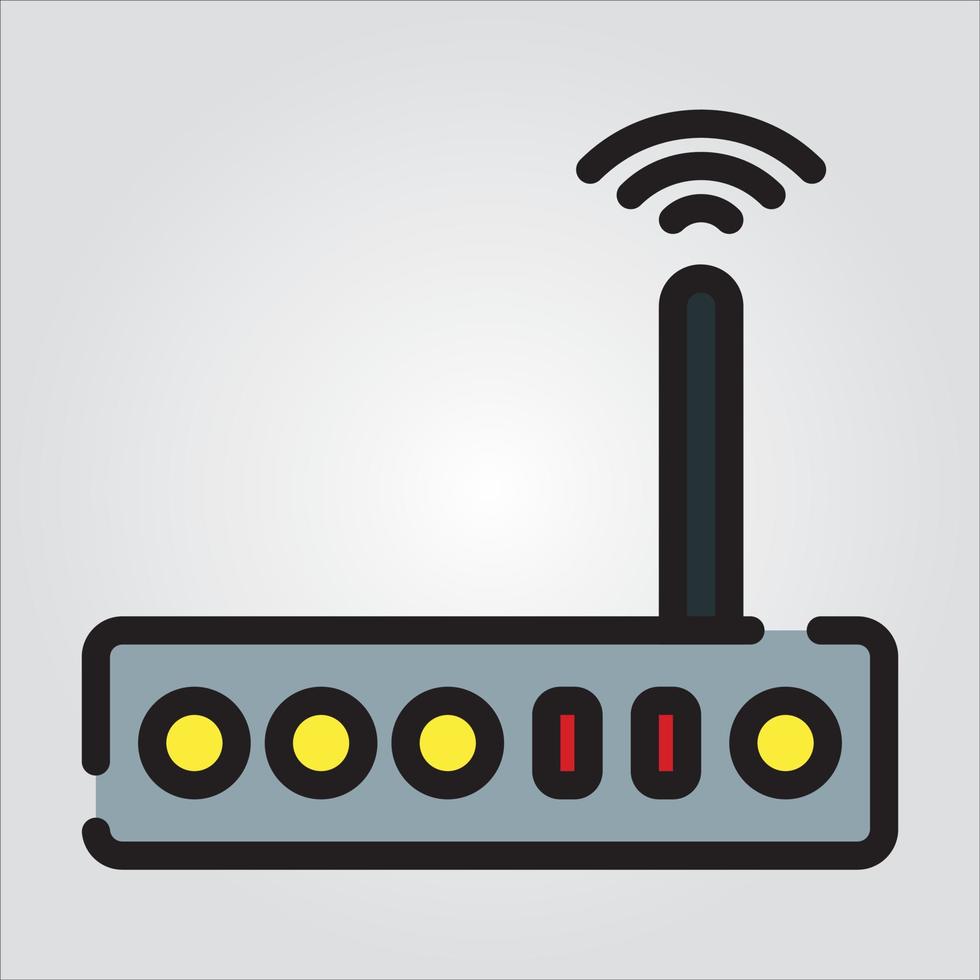 Isolated Modem Router Computer Component EPS 10 Premium Graphic vector
