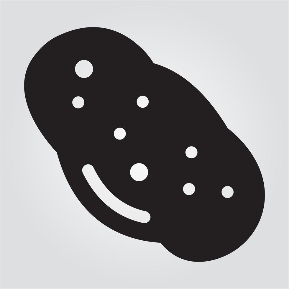 Isolated Potato Vegetable EPS 10 Elegant Outline Vector Template