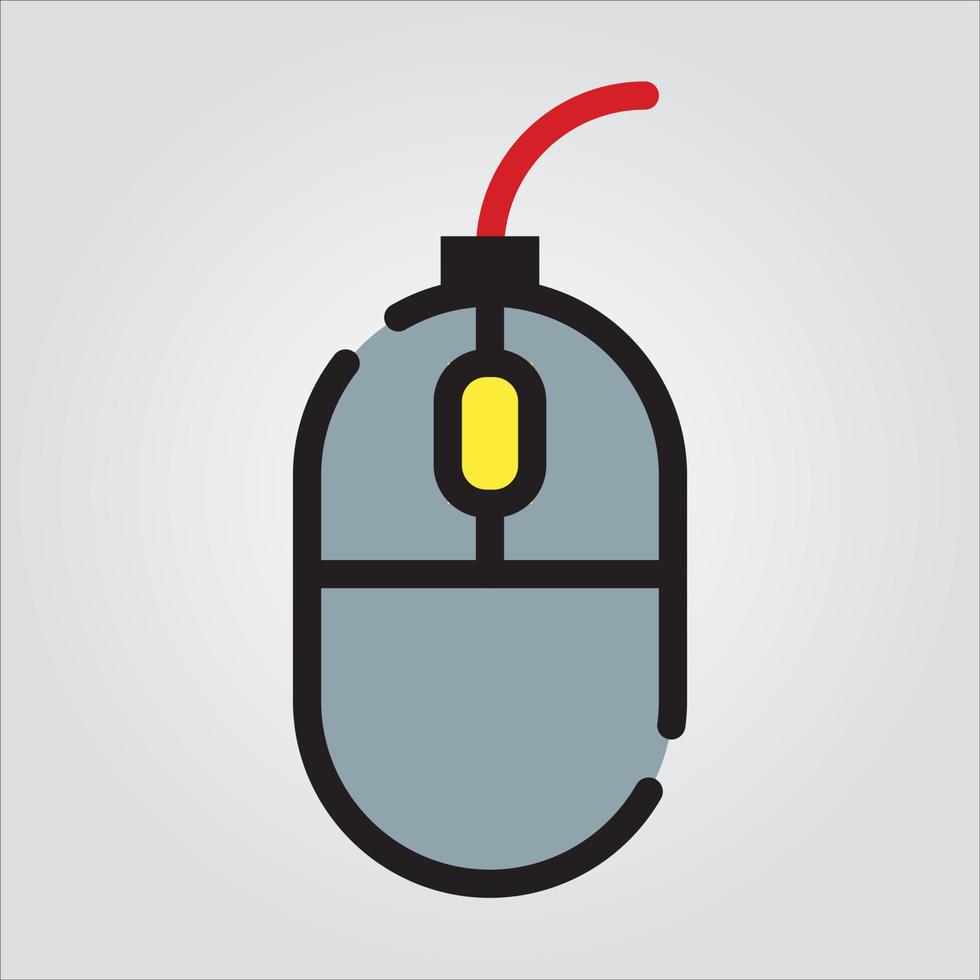 Isolated Mouse Computer Component EPS 10 Premium Graphic vector