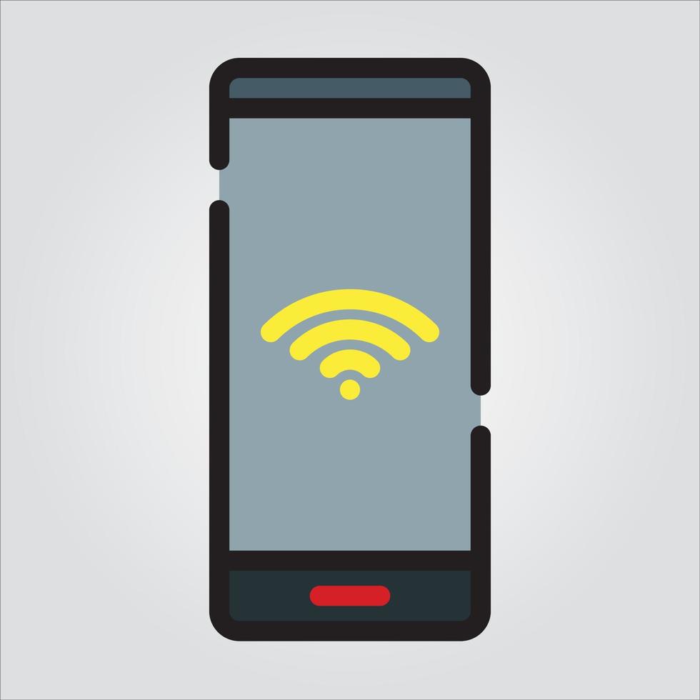 Isolated Smartphone EPS 10 Premium Graphic vector