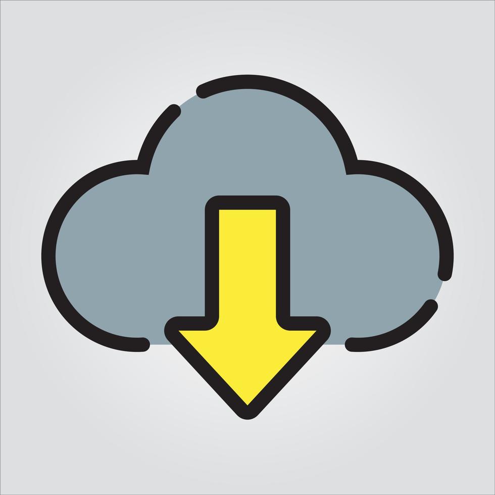 Isolated Downloading Computer Component EPS 10 Premium Graphic vector