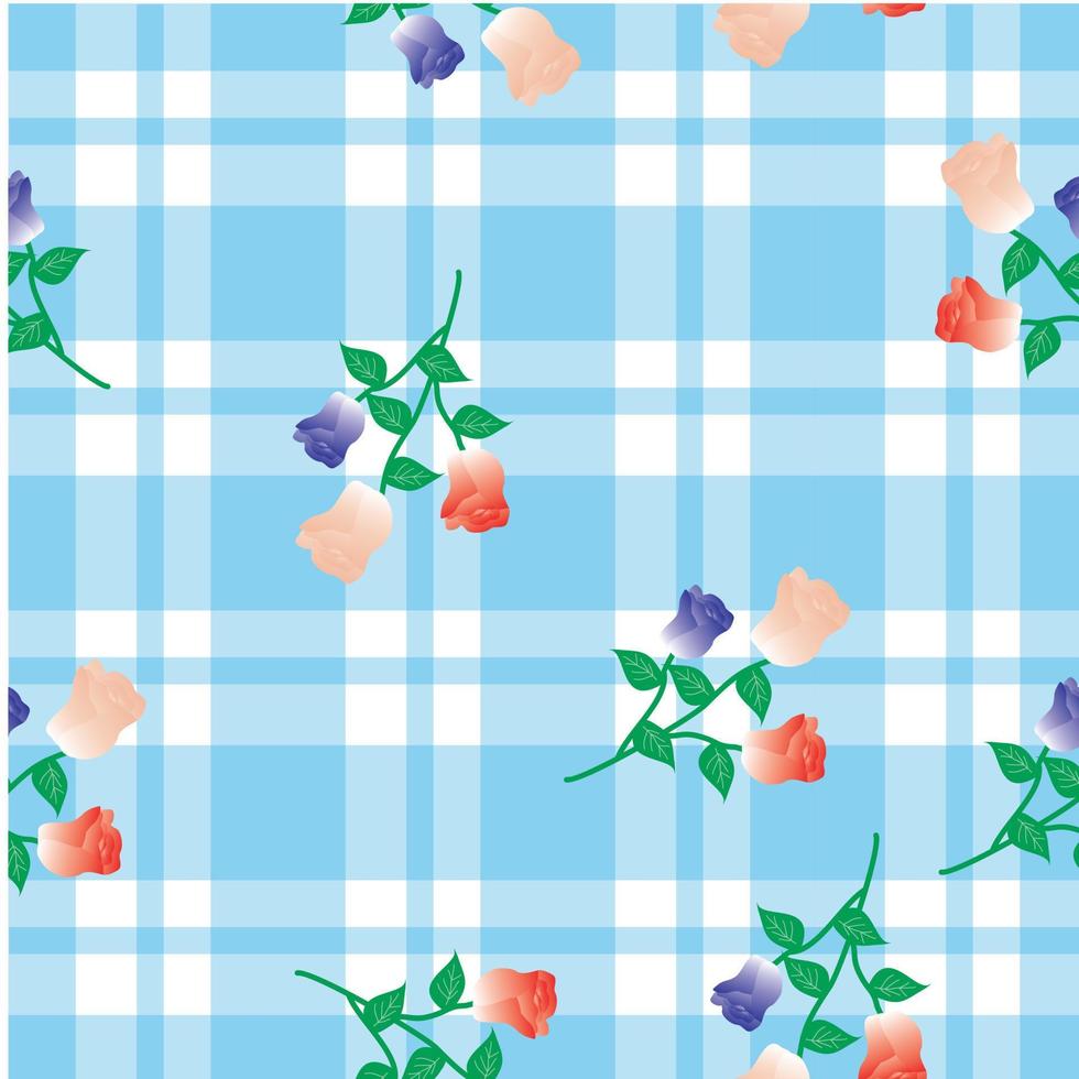 Seamless Pattern With Floral Motifs able to print for cloths, tablecloths, blanket, shirts, dresses, posters, papers. vector