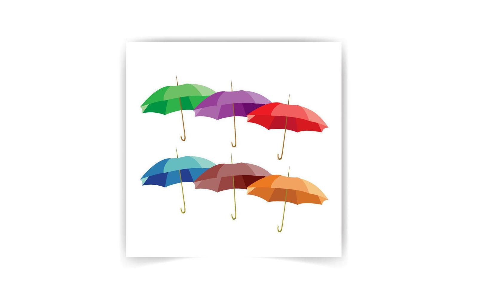 Umbrella illustration. Flat design. Vector. vector