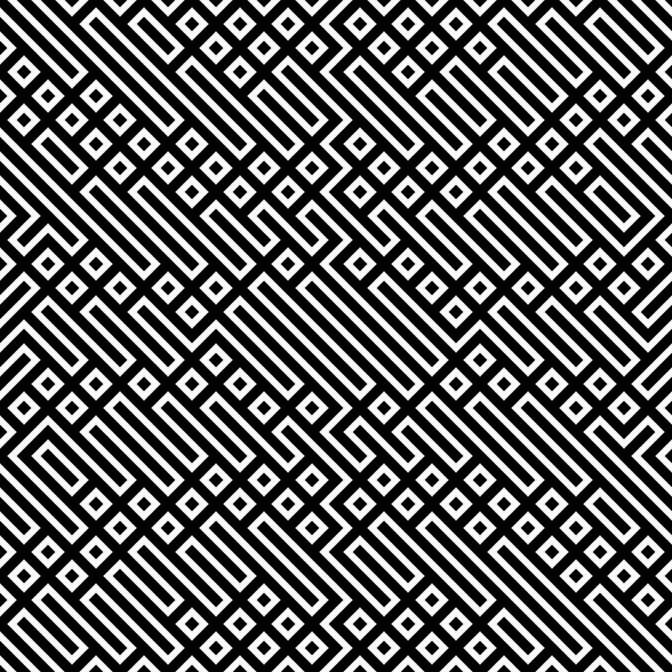 Geometric Linear Black and White Abstract vector