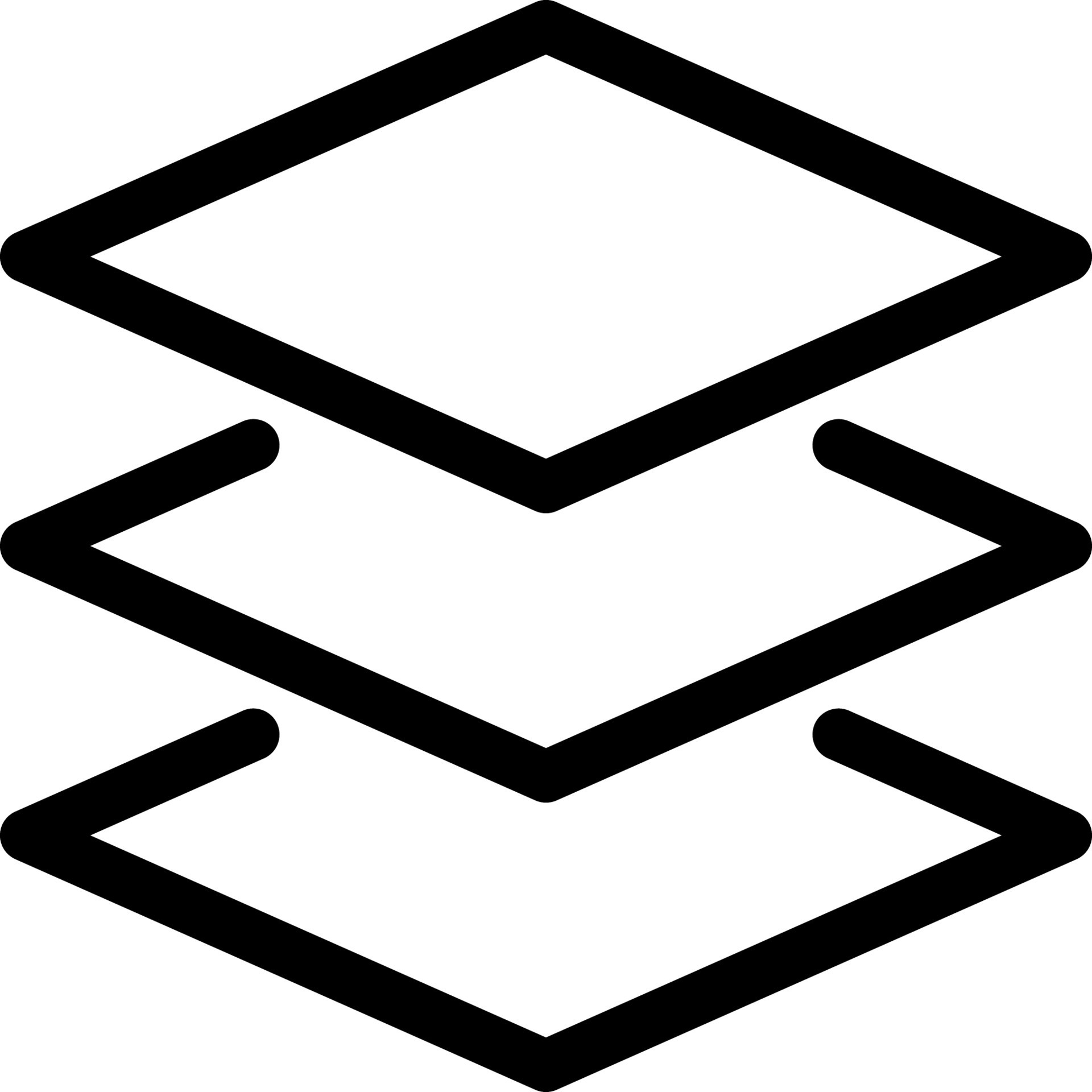 Stack symbol linear black and white, vector data type icon 7969608 ...