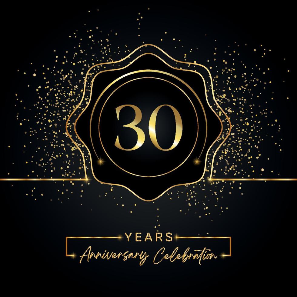 Diseño de celebración de aniversario de 30 años. Logotipo del 30