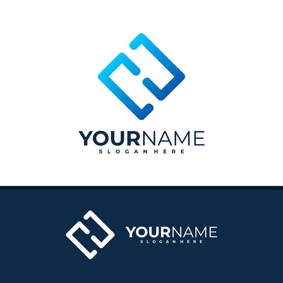 Letter F logo design vector, Creative F logo concepts template illustration. vector
