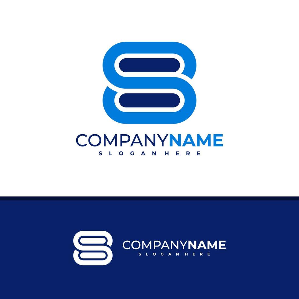 Letter S B logo design vector, Creative S B logo concepts template illustration. vector