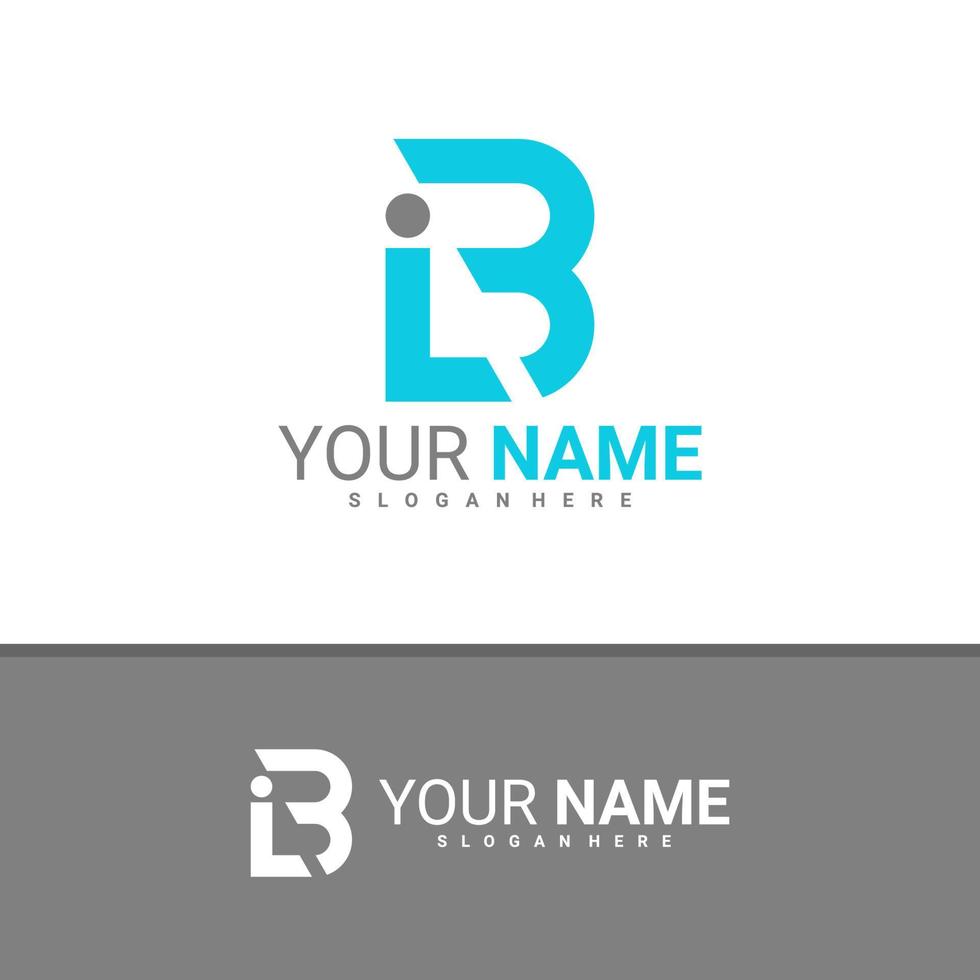 Letter L B logo design vector, Creative L B logo concepts template illustration. vector