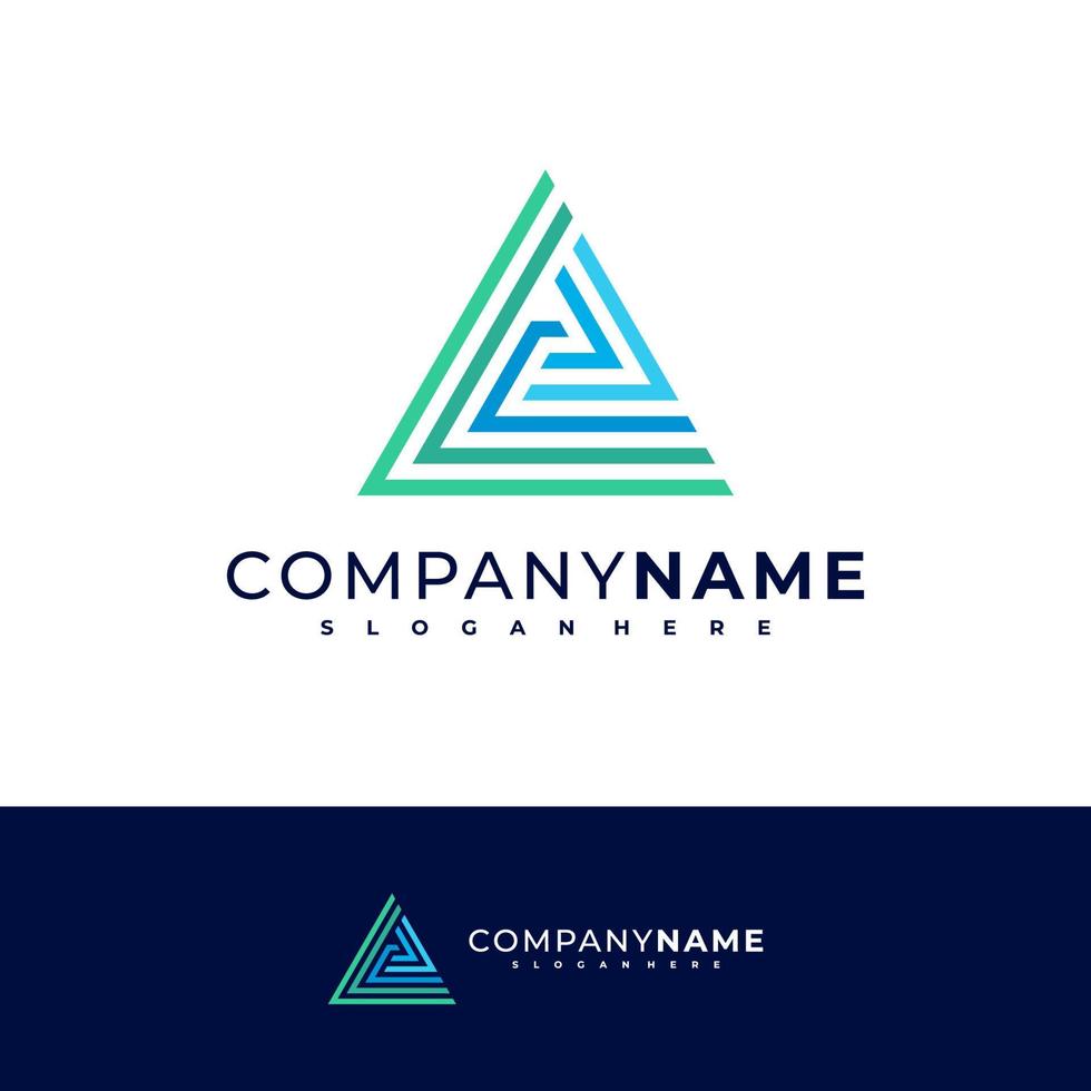 Letter A logo design vector, Creative A logo concepts template illustration. vector