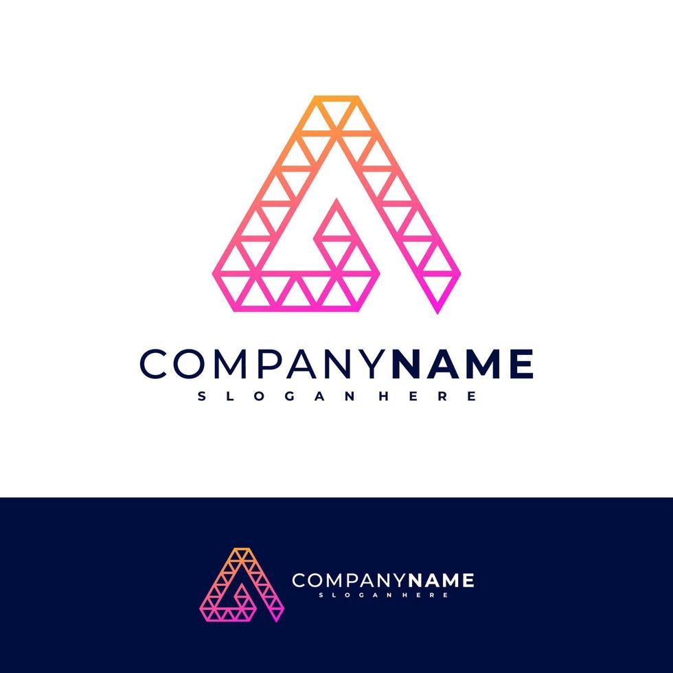 Letter A G logo design vector, Creative A G logo concepts template illustration. vector