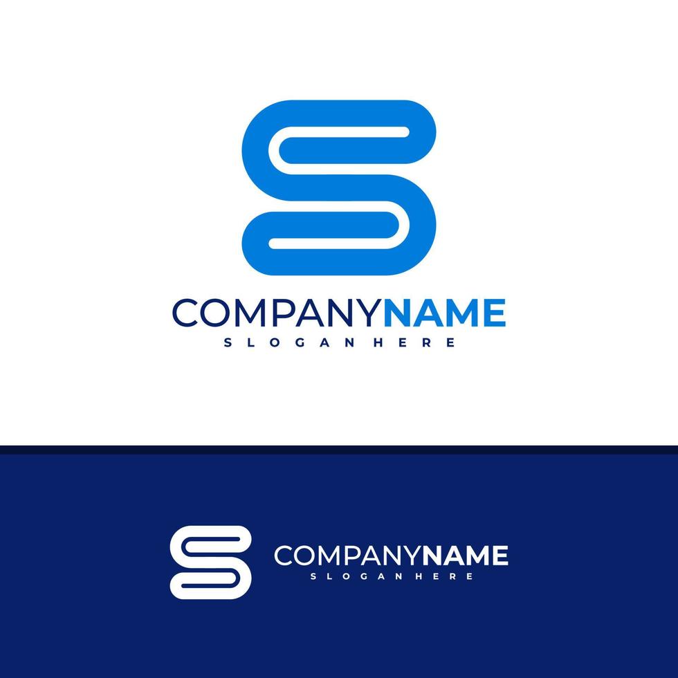 vector de diseño de logotipo de letra sb, ilustración de plantilla de conceptos de logotipo de sb creativo.
