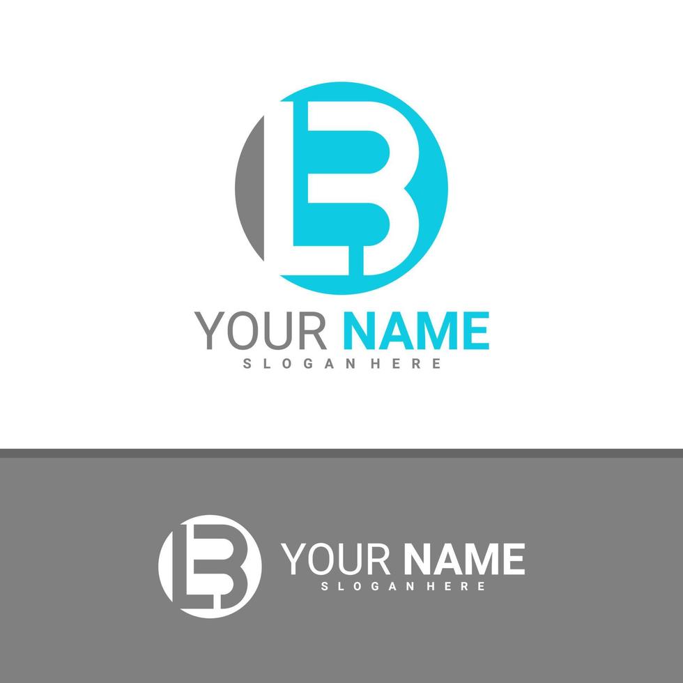 Letter L B logo design vector, Creative L B logo concepts template illustration. vector