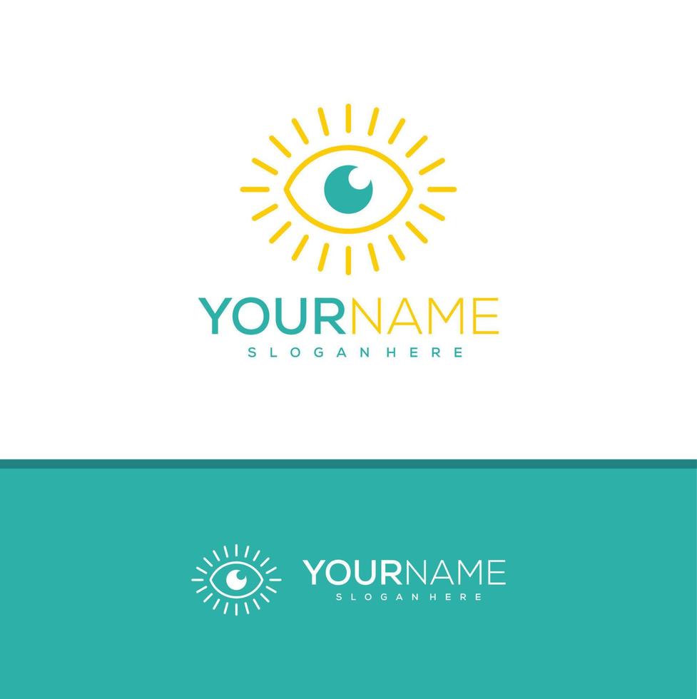 vector de diseño de logotipo de ojo, ilustración de plantilla de conceptos de logotipo de ojo creativo.