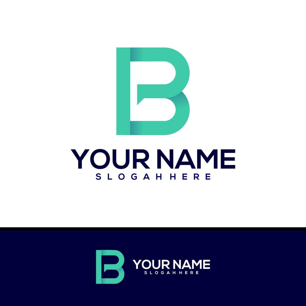 Letter B P logo design vector, Creative B P logo concepts template illustration. vector