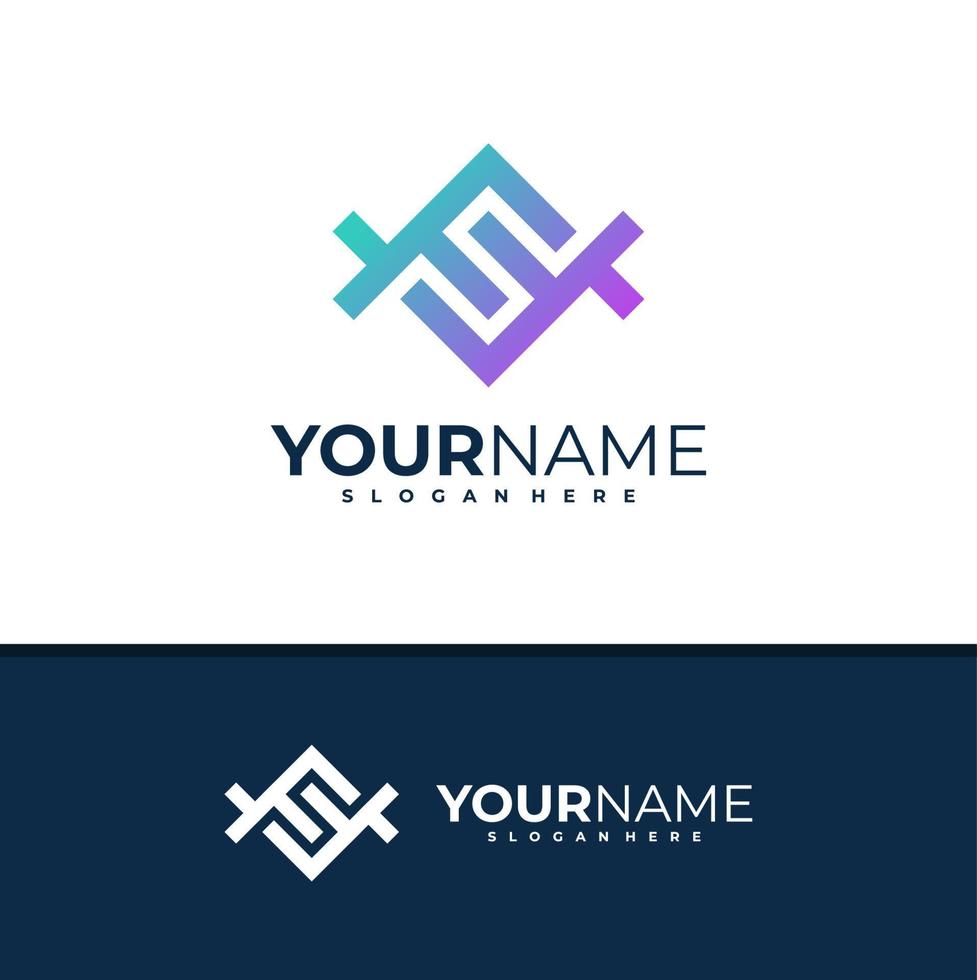 Letter F logo design vector, Creative F logo concepts template illustration. vector