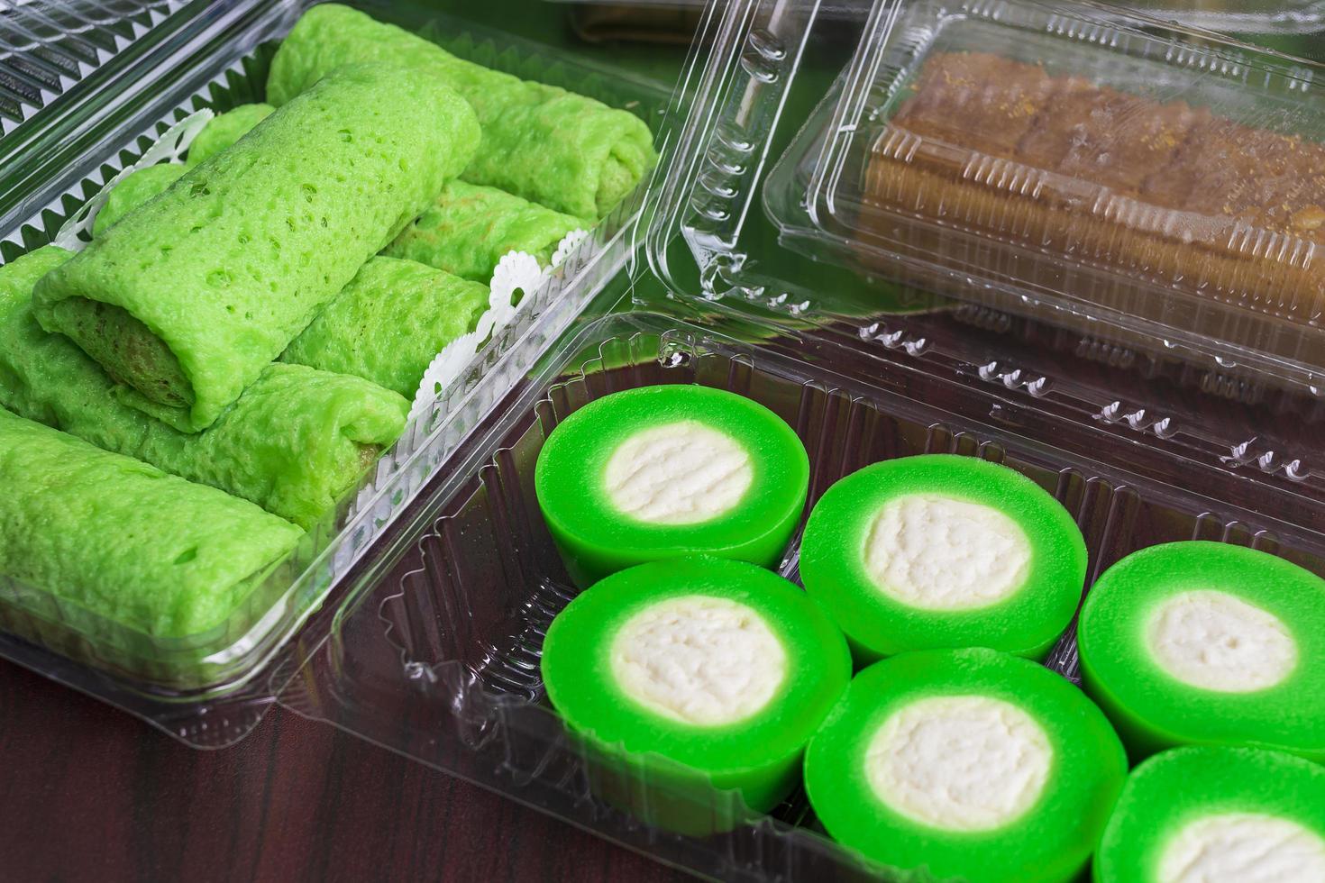 Malaysia popular assorted sweet dessert, simply known as kuih. photo