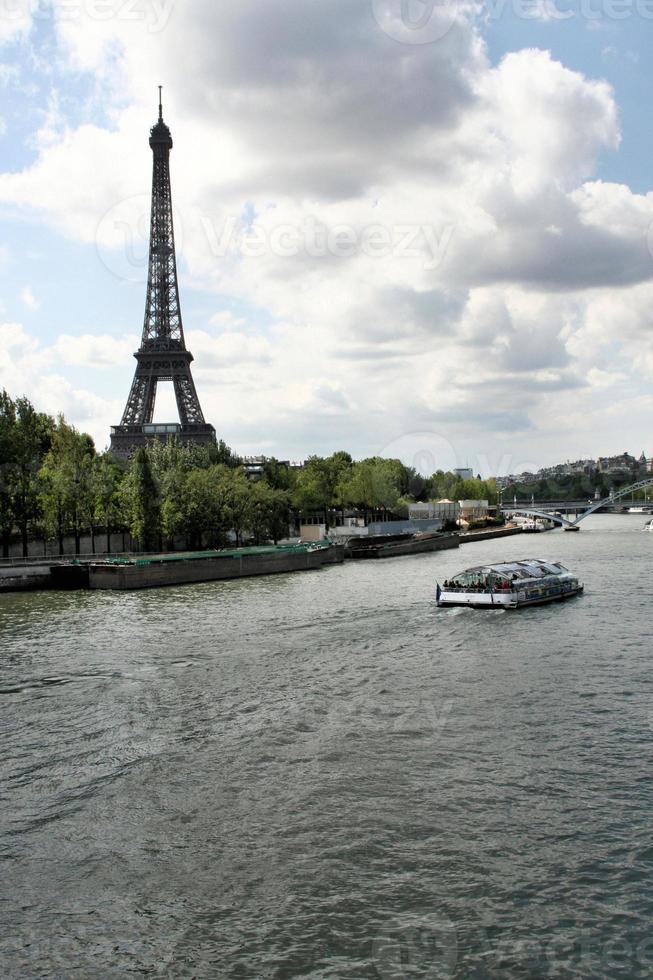 A view of Paris showing the River Seine by the Conciergerie photo