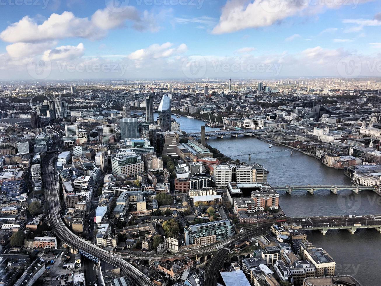 una vista aerea de londres foto