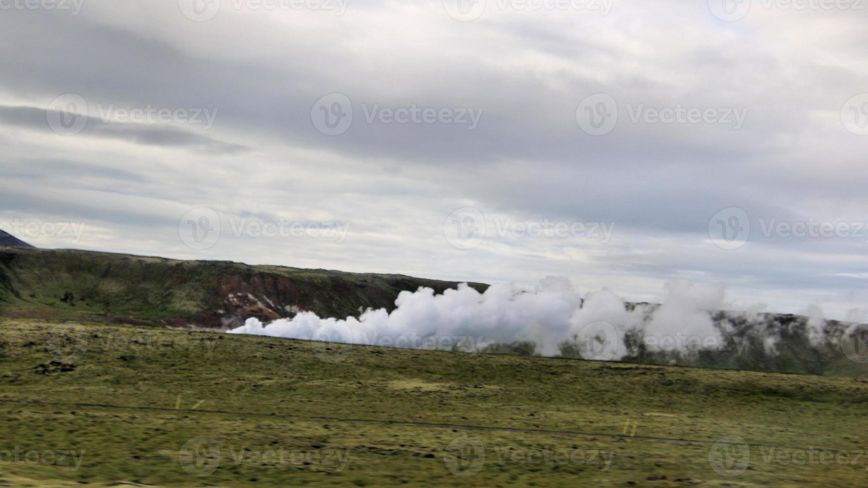 A view of Iceland near Reykjavik photo