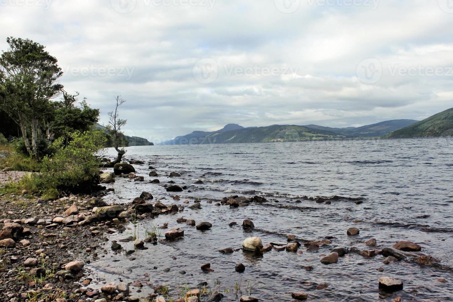A view of Loch Ness in Scotland photo