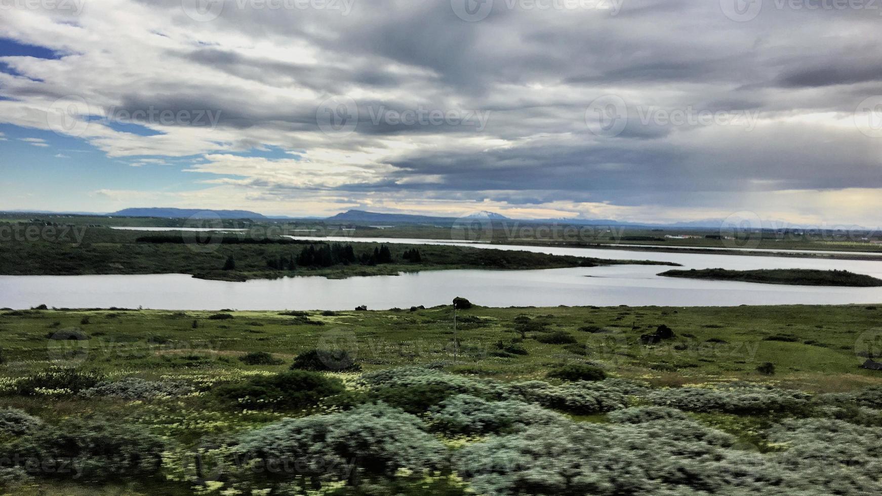 A view of Iceland near Reykjavik photo