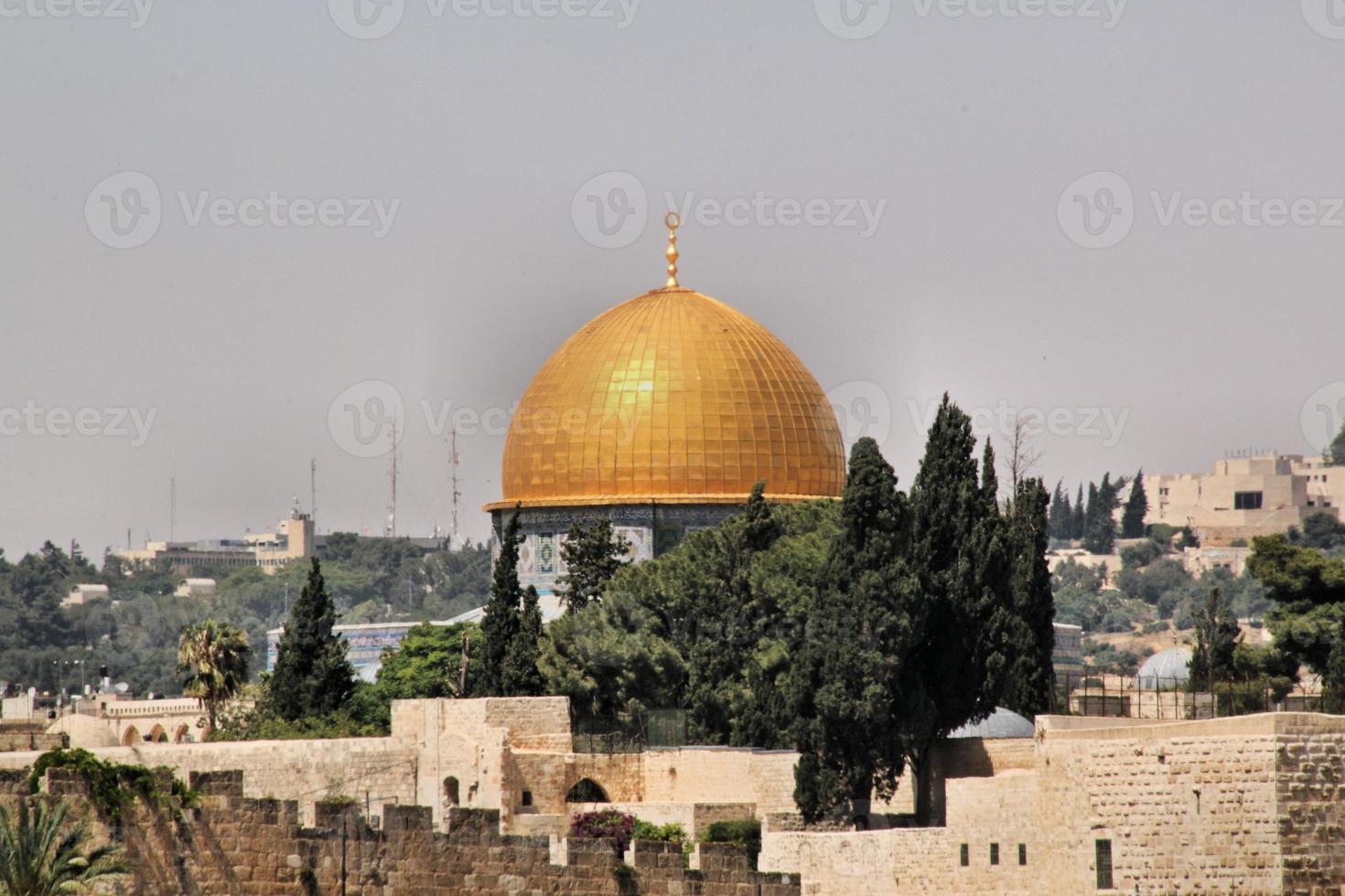 A view of the Dome of the Rock in Jerusalem photo
